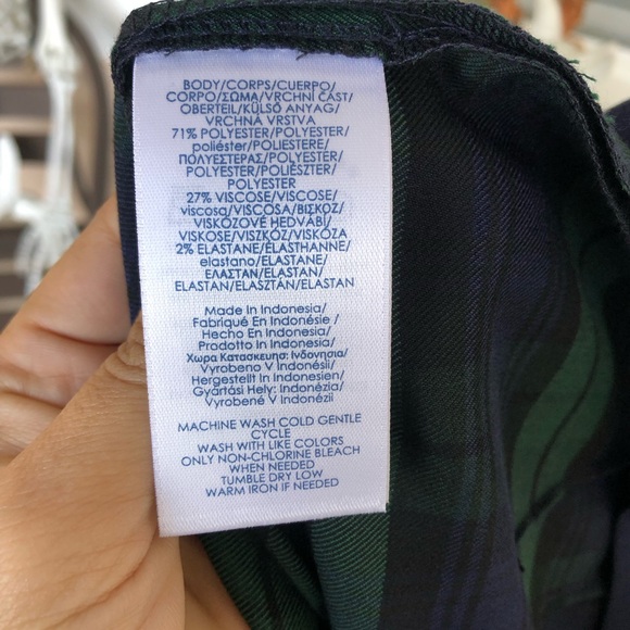 NWT Chaps Perfectly Polished Plaid Ankle Pants - 8 - Picture 7 of 11